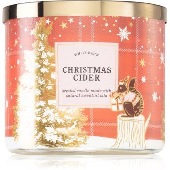 Bath & Body Works Christmas Cider lumânare parfumată cu uleiuri esentiale