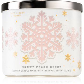 Bath & Body Works Snowy Peach Berry lumânare parfumată