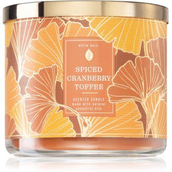 Bath & Body Works Spiced Cranberry Toffee lumânare parfumată