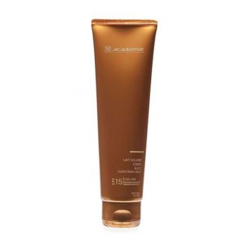 Lapte de corp cu protectie solara Academie Lait Solaire Corps SPF 15, 150 ml