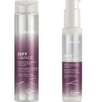 Set cadou Joico Defy Damage Sampon 300ml + Ser pentru par Defy Damage Protective Shield Joico 100 ml