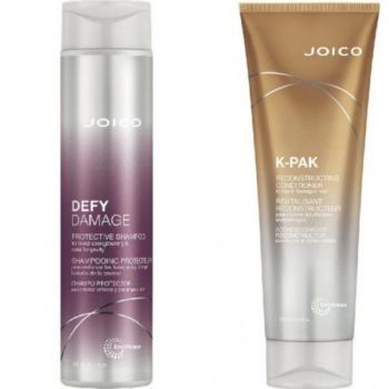 Set cadou Sampon Joico Defy Damage 300ml si Balsam De Par Joico K-Pak Pentru Par Deteriorat 300ml