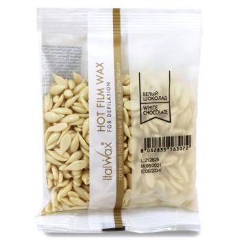 Ceara Elastica Granule Ciocolata Alba Italwax, 100g