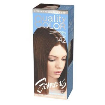 Vopsea-gel permanenta pentru par Estel Quality Color 142, Castaniu, 115ml Vopsea-gel permanenta pentru par Estel Quality Color 142, Castaniu, 115ml