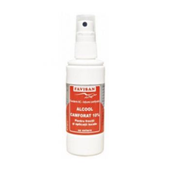 Alcool Camforat 10% Faviderm AC Favisan, 100ml la reducere