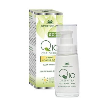 Crema Contur Ochi Q10 + Ceai Verde Cosmetic Plant, 30ml de firma original