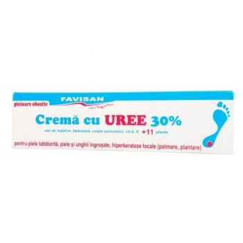 Crema cu Uree 30% pentru Picioare Obosite Favisan, 50ml