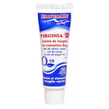 Crema de Noapte cu Coenzima Q10 Virginia Favisan, 50ml ieftina