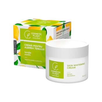 Crema pentru Albirea Tenului cu Lamaie si Papadie Cosmetic Plant, 50ml