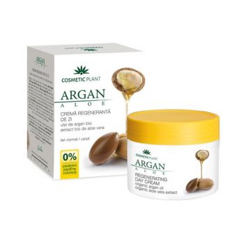 Crema Regeneranta de Zi Argan Aloe Cosmetic Plant, 50ml la reducere