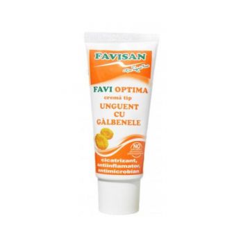 Crema Tip Unguent cu Galbenele Favioptima Favisan, 40ml ieftina