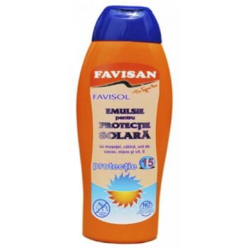 Emulsie pentru Protectie Solara FPS 15 Favisol Favisan, 250ml