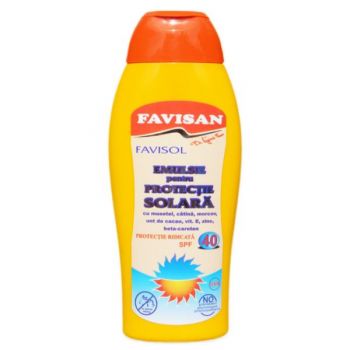 Emulsie pentru Protectie Solara FPS 40 Favisol Favisan, 250ml