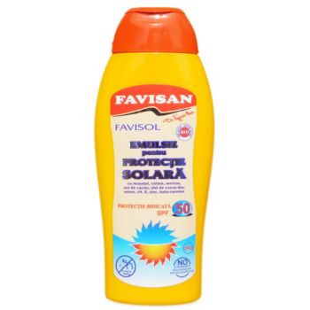 Emulsie pentru Protectie Solara FPS 50 Favisol Favisan, 250ml la reducere