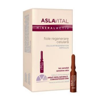 Fiole Regenerare Celulara - Aslavital Mineralactiv Cellular Regeneration Ampoules, 7 x 2ml ieftin