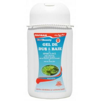 Gel de Dus si Baie cu Spirulina Favibeauty Favisan, 300ml