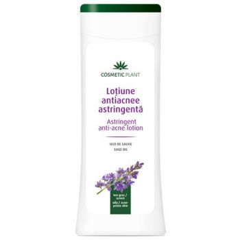 Lotiune Astringenta cu Ulei de Salvie pentru Tenul Acneic Cosmetic Plant, 200ml