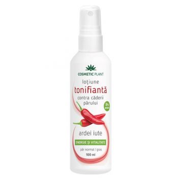 Lotiune Tonifianta contra Caderii Parului cu Ardei Iute Cosmetic Plant, 100ml