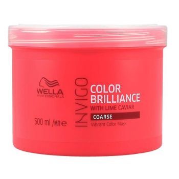 Masca pentru Par Vopsit, Aspru - Wella Professionals Invigo Color Brilliance Vibrant Color Mask Coarse Hair, 500ml