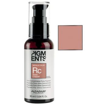 Pigment Concentrat Roz Aramiu Metalic - Alfaparf Milano Ultra Concentrated Pure Pigment Metallic Color ROSE COPPER 90 ml de firma original