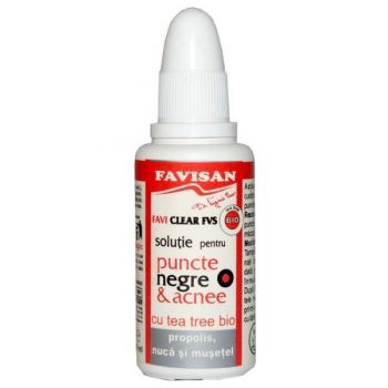 Solutie pentru Puncte Negre si Acnee Faviclear FVS Favisan, 30ml de firma original