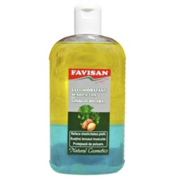 Ulei Hidratant de Baie si Corp cu Ginkgo Biloba Favibeauty Favisan, 300ml