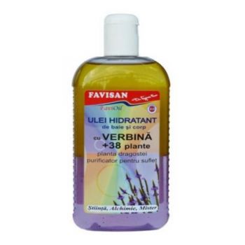 Ulei Hidratant de Baie si Corp cu Verbina si 38 Plante Favioil Favisan, 300ml de firma original