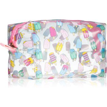 BrushArt Accessories Transparent cosmetic bag geantă de cosmetice transparentă