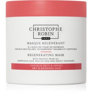 Christophe Robin Regenerating Mask with Prickly Pear Oil masca pentru regenerare pentru par uscat, deteriorat si tratat chimic