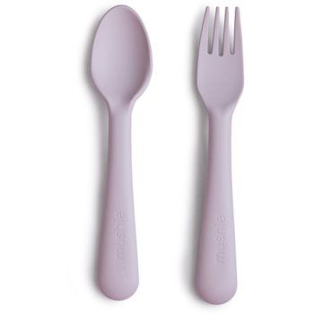 Mushie Fork and Spoon Set tacâmuri