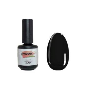 Oja Semipermanenta Polish Gel Black-Negru, 12ml ieftina