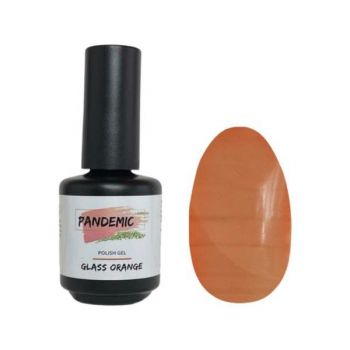 Oja Semipermanenta Polish Gel Glass Orange Portocaliu Translucid, 12 ml