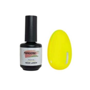 Oja Semipermanenta Polish Gel Neon Lemon Galben, 12 ml