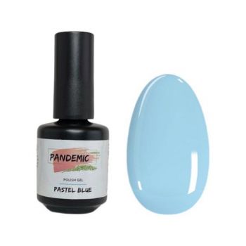 Oja Semipermanenta Polish Gel Pastel Blue Albastru Deschis,12 ml ieftina