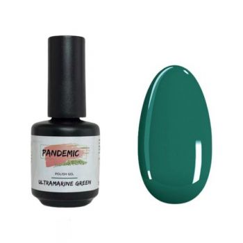 Oja Semipermanenta Polish Gel Ultramarine Green Verde,12 ml ieftina