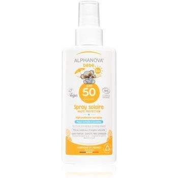 Alphanova Sun Baby spray pentru protectie solara pentru copii