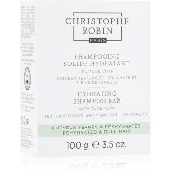 Christophe Robin Hydrating Shampoo Bar with Aloe Vera șampon solid pentru par uscat si sensibil