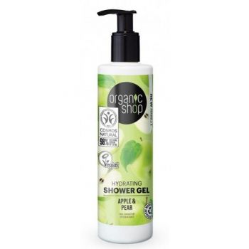 Gel de Dus Bio Hidratant cu Mere si Pere Hydrating Apple & Pear Organic Shop, 280 ml Gel de Dus Bio Hidratant cu Mere si Pere Hydrating Apple & Pear Organic Shop, 280 ml