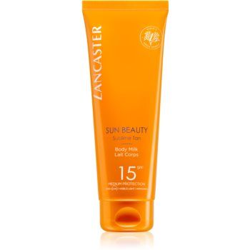 Lancaster Sun Beauty Body Milk lotiune pentru bronzat SPF 15