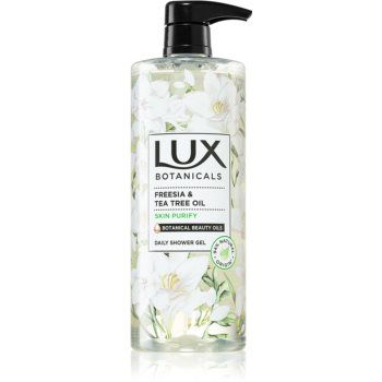 Lux Maxi Freesia & Tea Tree Oil gel de duș cu pompa