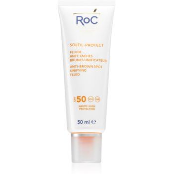 RoC Soleil Protect Anti Brown Spots Unifying Fluid fluid protector pentru combaterea petelor negre. SPF 50 de firma originala