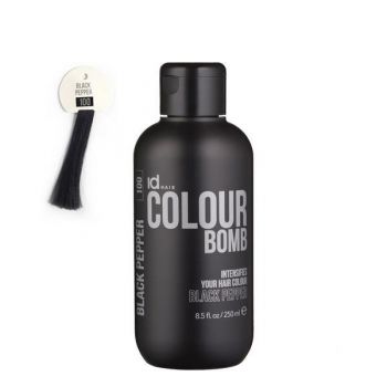 Tratament de colorare IdHAIR Colour Bomb - 100 Black Pepper, 250ml