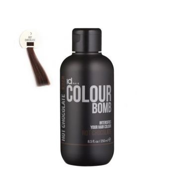 Tratament de colorare IdHAIR Colour Bomb - 673 Hot Chocolate, 250ml ieftin