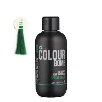 Tratament de colorare IdHAIR Colour Bomb - 722 Spring Green, 250ml