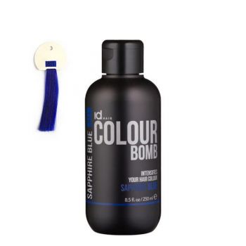 Tratament de colorare IdHAIR Colour Bomb - 811 Sapphire Blue, 250ml ieftin