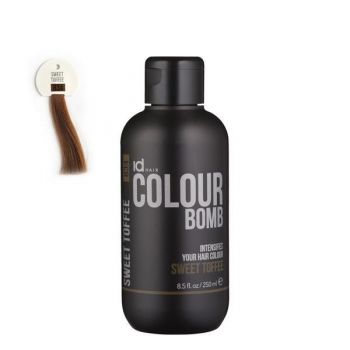 Tratament de colorare IdHAIR Colour Bomb - 834 Sweet Toffee, 250ml ieftin