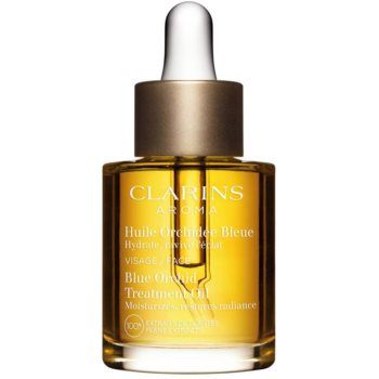 Clarins Blue Orchid Treatment Oil Ulei facial antioxidant pentru zi și noapte cu efect de hidratare