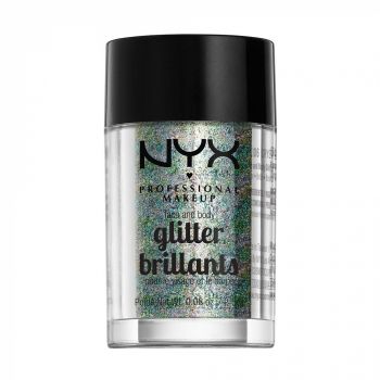 Sclipici pentru fata si corp NYX Professional Face Body Glitter Crystal, 2.5 g