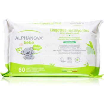 Alphanova Baby Bio servetele umede ultra-delicate fara parfum