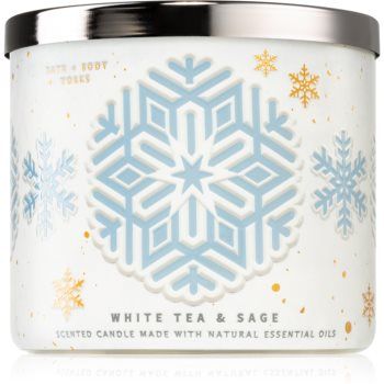 Bath & Body Works White Tea& Sage lumânare parfumată